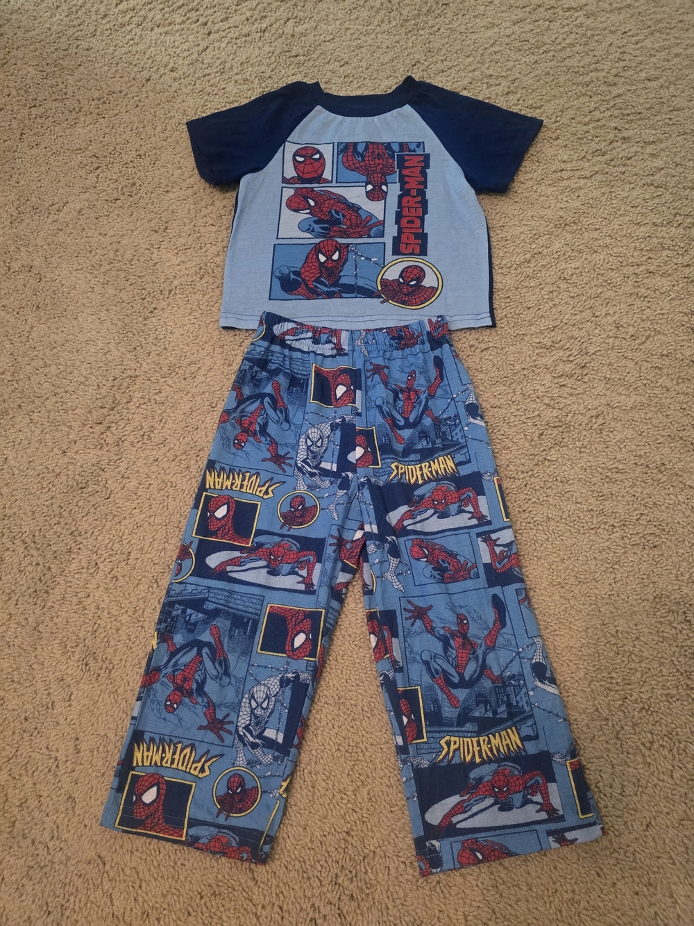Marvel Spider-Man Blue Kids Pajama Set